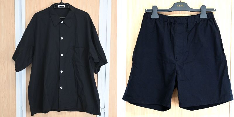 H BEAUTY&YOUTH UNITED ARROWS パジャマシャツ ショーツ セットアップ L ブラック