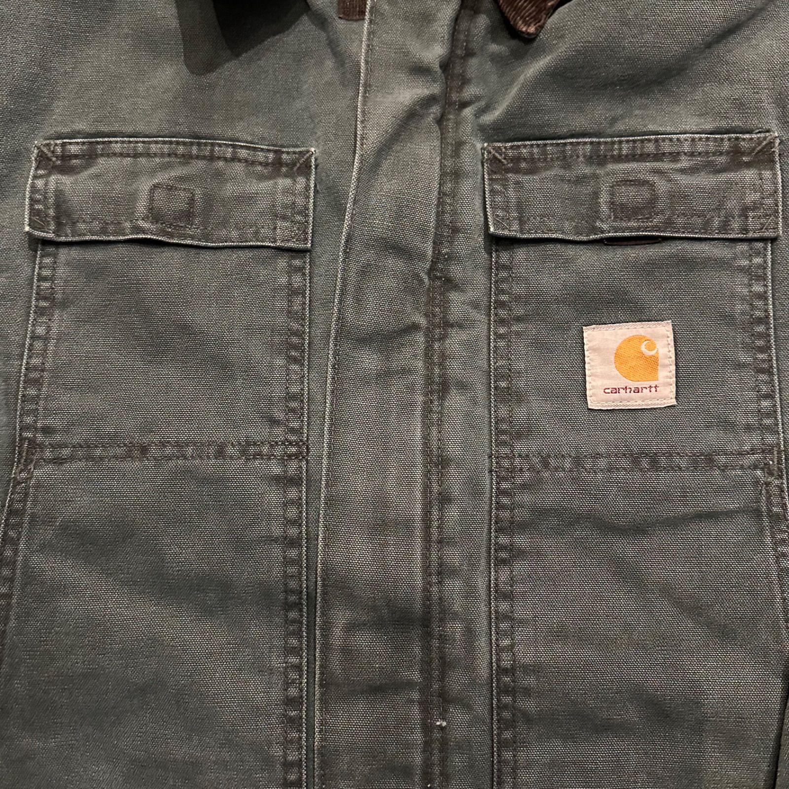 90s Carhartt Chore Coat good fade made in USA / 90年代 カーハート