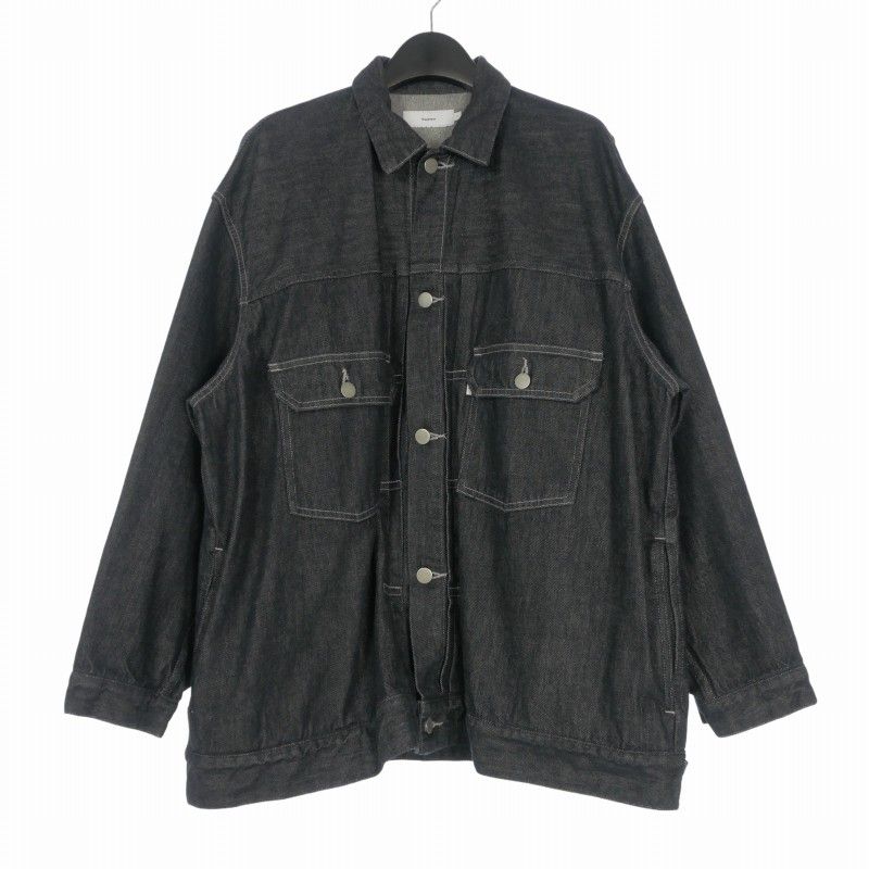 グラフペーパー Graphpaper 21AW Colorfast Denim jacket デニムジャケット ブルゾン 長袖 1 インディゴ GM213-30095B
