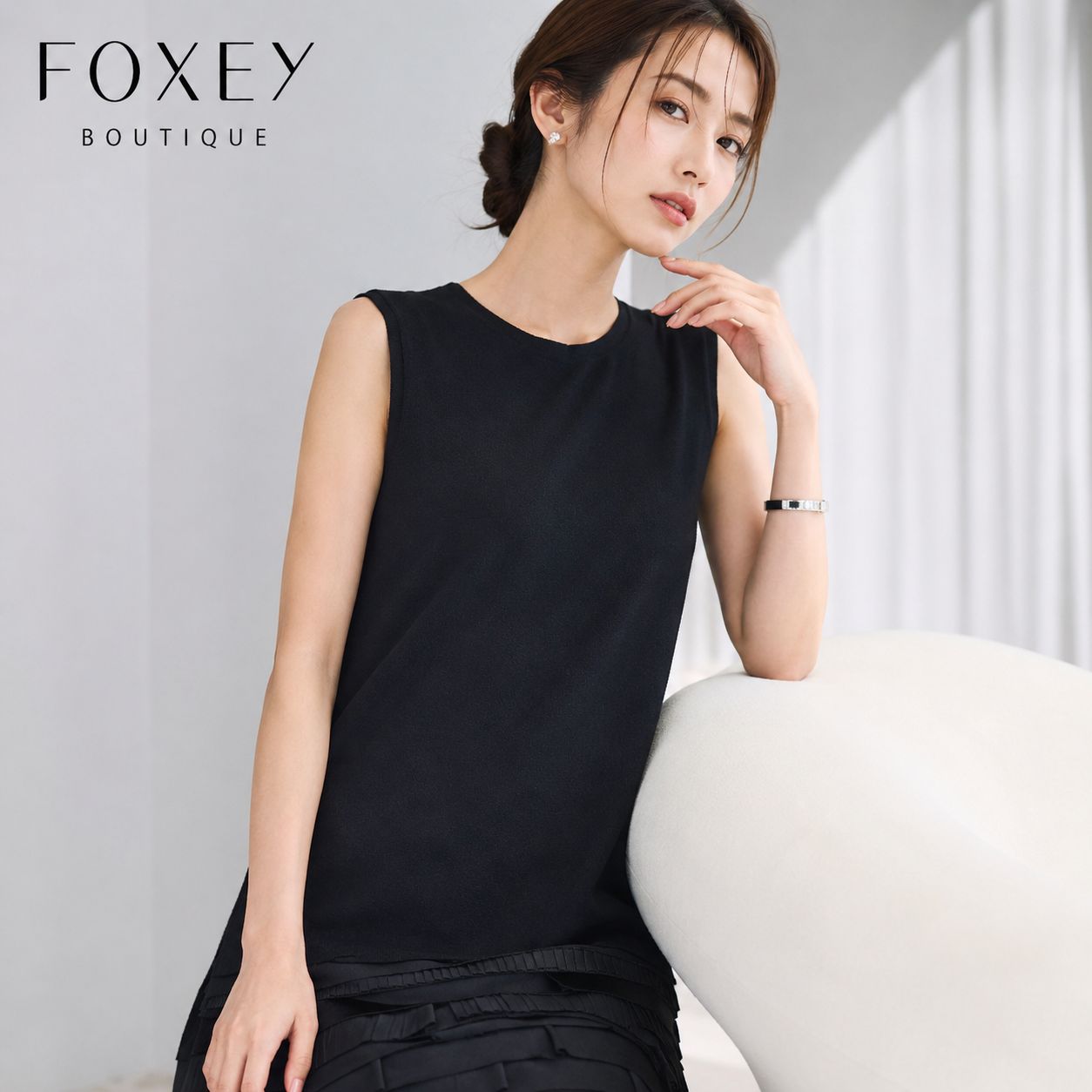 FOXEY BOUTIQUE 参考価格129,600円 美品 バックリボンドレス 