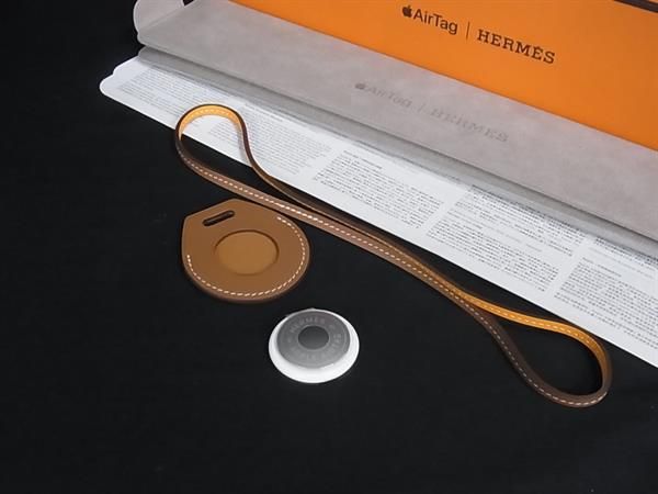 □新品□未使用□ HERMES エルメス レザー AirTag エアタグ チャーム Z