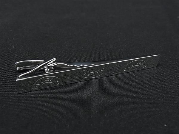 ■極美品■ BVLGARI ブルガリブルガリ SV925 タイクリップ ネクタイピン アクセサリー ビジネス 紳士 メンズ シルバー系 HB2585