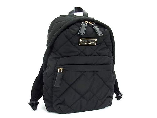 ■新品■未使用■ MARC JACOBS マークジェイコブス ナイロン キルティング リュックサック バックパック ブラック系 GE0895
