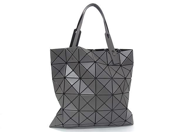■極美品■ BAO BAO ISSEY MIYAKE バオバオイッセイミヤケ ルーセントマット PVC ハンドバッグ トートバッグ グレー系 HC2991