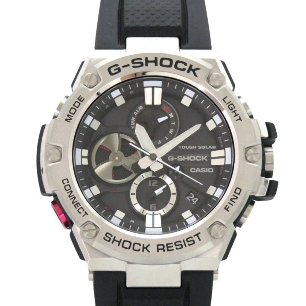 新品同様 カシオ G-SHOCK GST-B100-1AJF SS ブラック タフソーラー 腕時計 黒文字盤 Gショック 0751 CASIO 27,302円