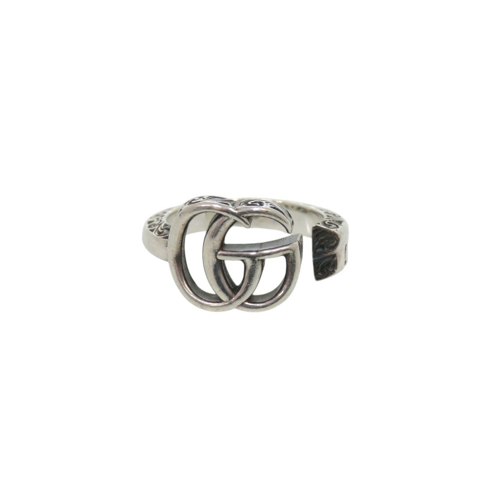 美品 グッチ アラベスク ダブルG シルバー925 9号 リング 指輪 シルバー 0333 GUCCI