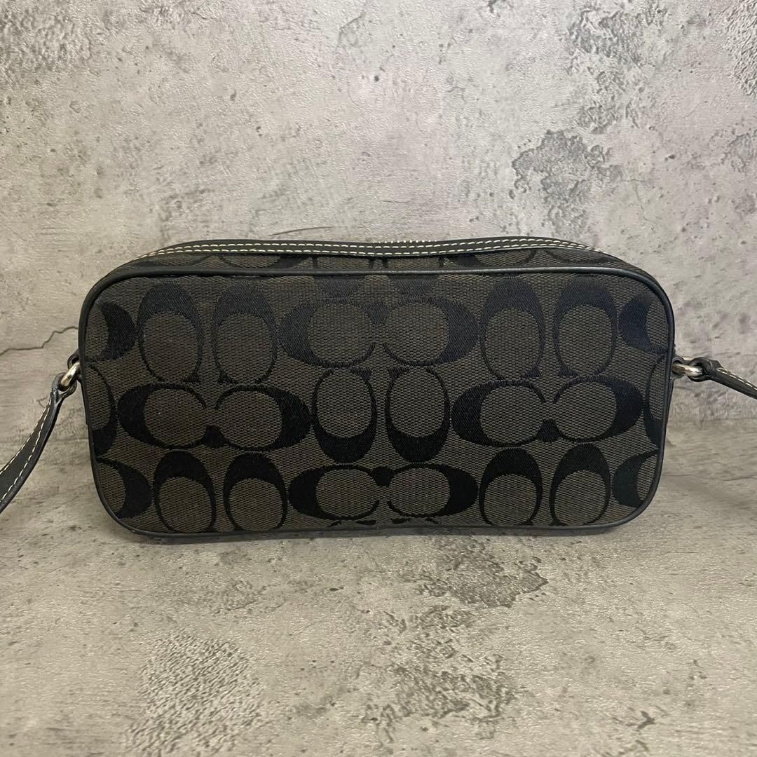 美品 COACH Y2K Signature Black Shoulder Bag コーチ ショルダー 