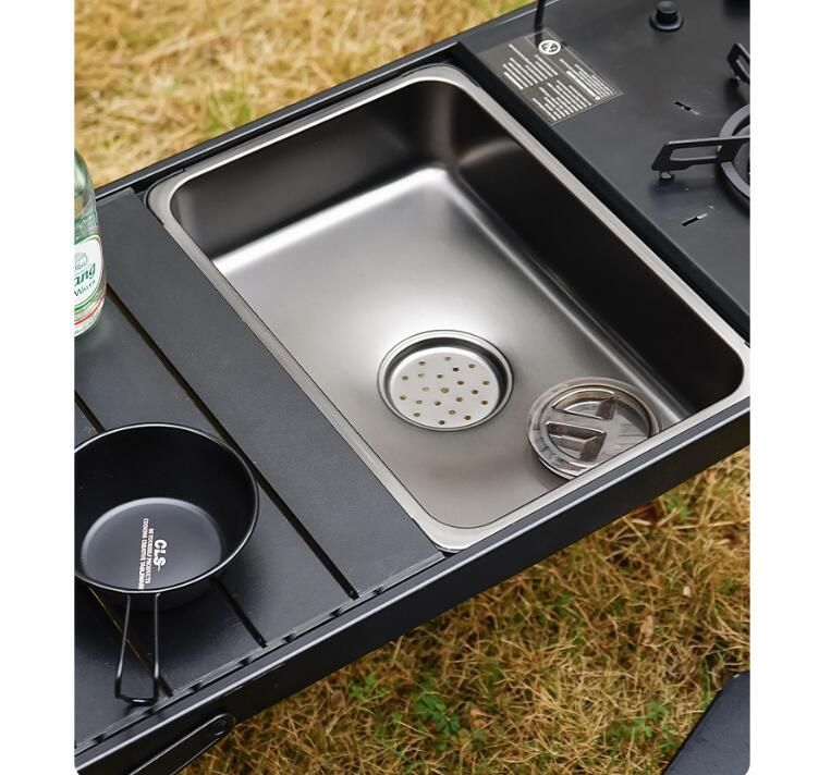 キャンプ IGT折りたたみテーブル用 1unit ステンレス製シンク アウトドア 料理に最適 軽量682g 深型36.5x25x10.3cm 6,597円