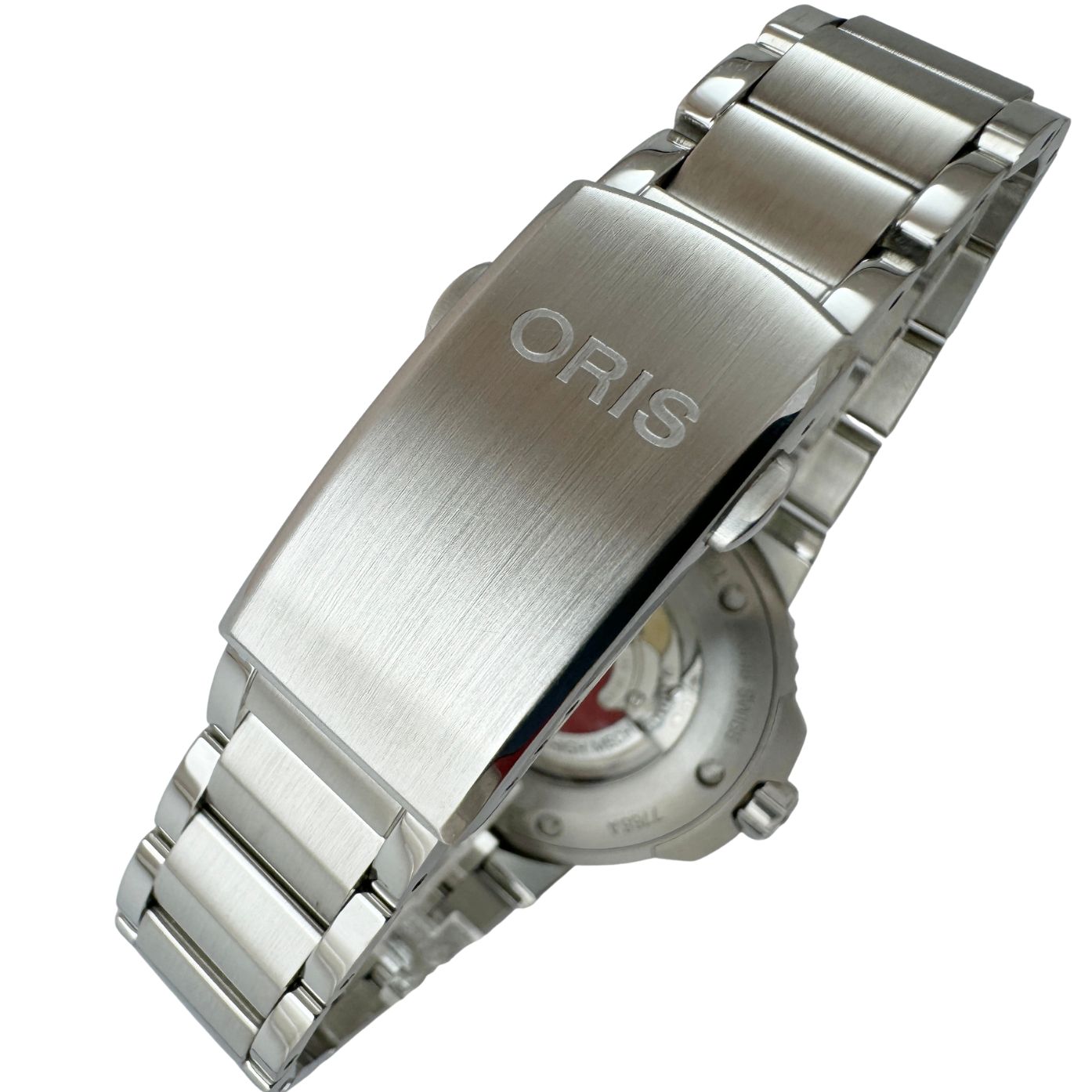 【オリス ORIS☆アクイス デイト アップサイクル】中古 メンズ 腕時計 自動巻き 01 733 7766 4150 ダイバーズ マルチカラー☆Sランク☆