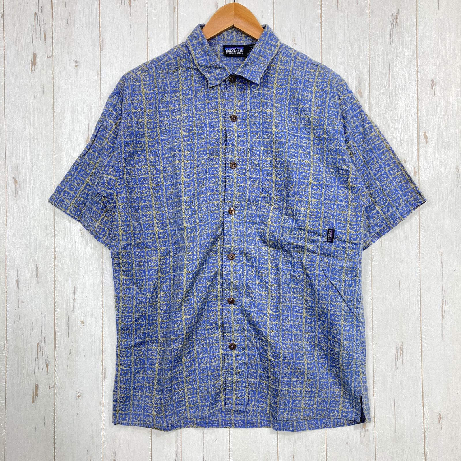 ✉️Men's S ブルー系 1998 Patagonia ( パタゴニア ) ドリームタイムシャツ Dreamtime Shirts Abacus: True Blue 生産終了モデル 入手困難 ウェア トップス インナー シャツ ショー 11,114円