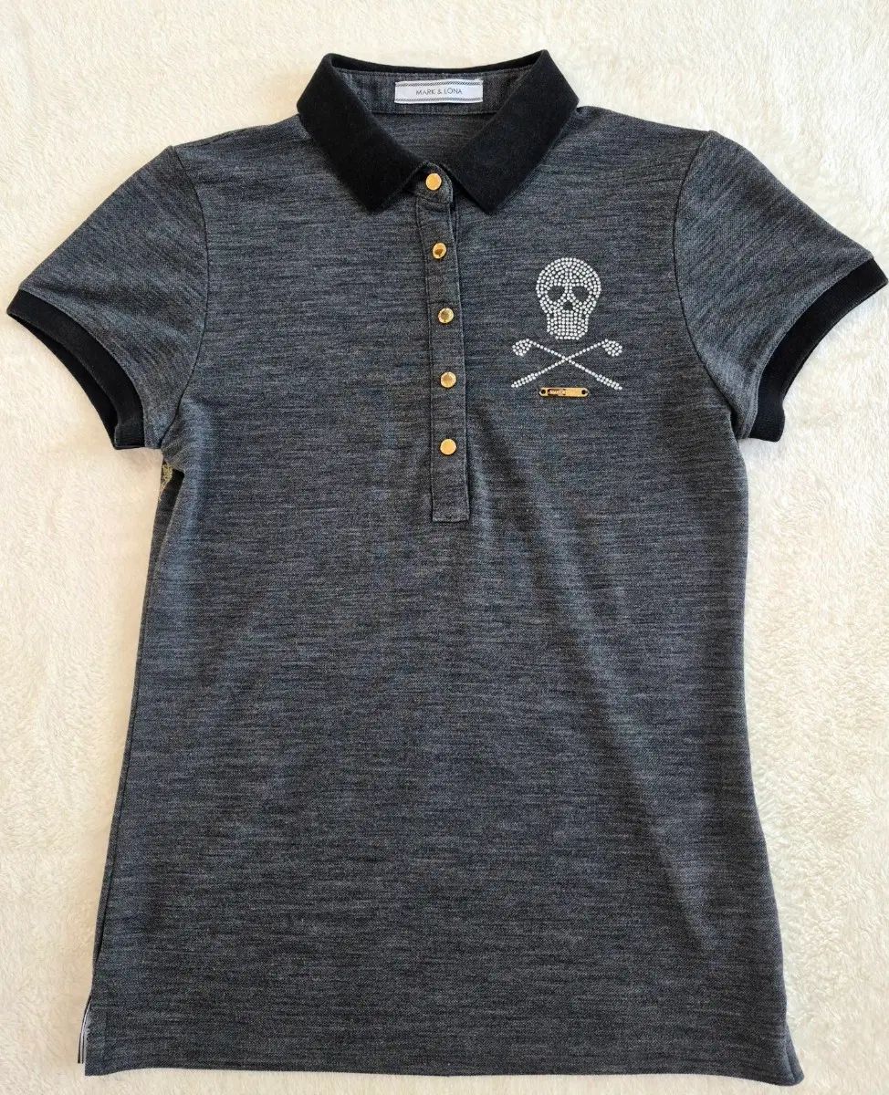 正規品 MARK & LONA マークアンドロナ ゴルフ レディース キュービック スカル POINT 半袖 KARA Tシャツ S