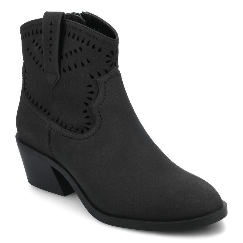 ジャーニー レディース シューズ ブーツ・レインブーツ アンクル ヒール Journee Cheyenne Womenstacked Heel Ankle Boots Black ブラック 19,695円