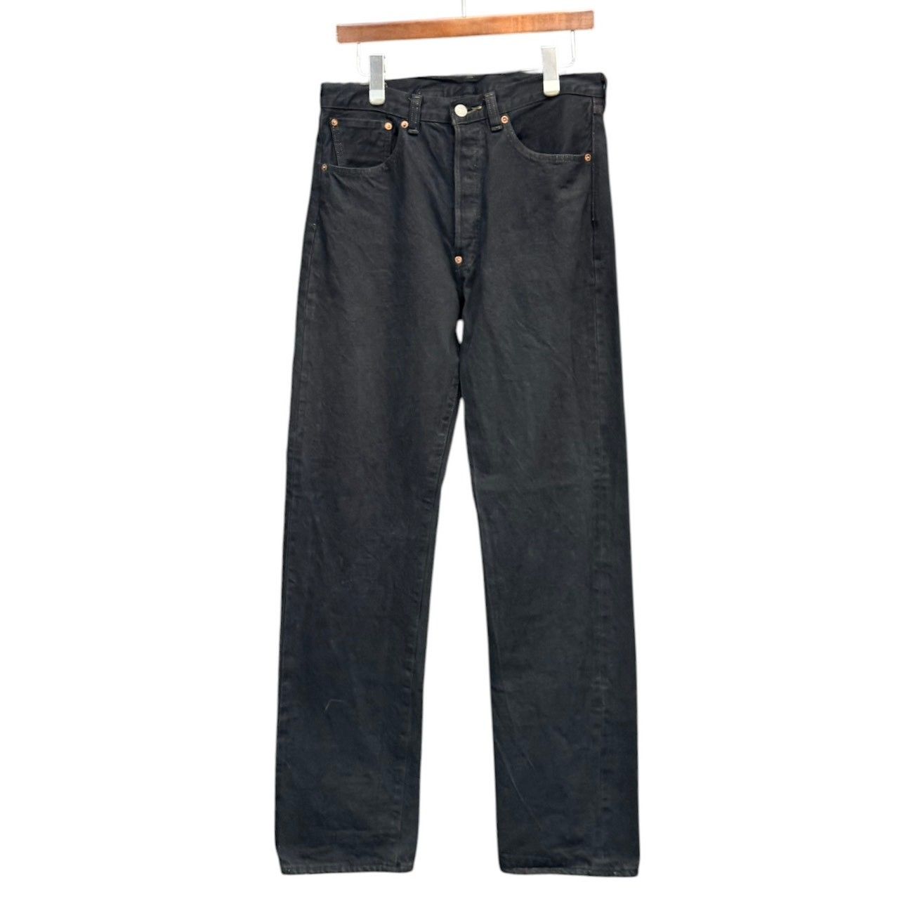 IZUMO DENIM イズモデニム 1037XX テーパードデニムパンツ 33 ブラック 15705