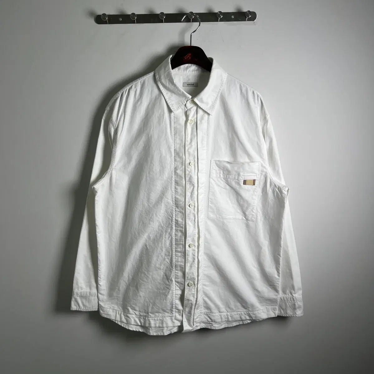 SYSTEM homme システムオム 白 コットン ウォーク シャツ 105