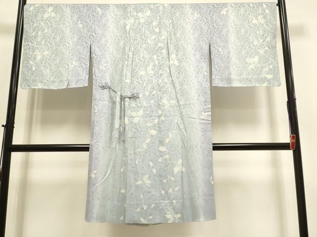 平和屋着物▽道中着　スリーシーズン　春夏秋　塵除け　枝葉文　暈し染め　正絹　逸品　未使用　DABI4089du 42,250円