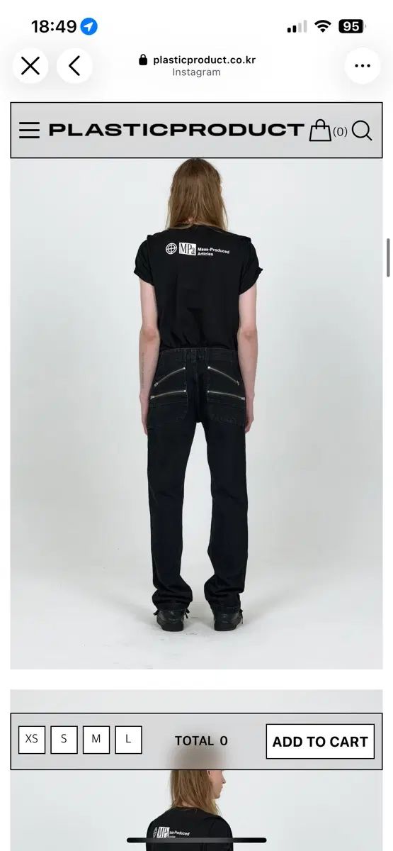 MPa SPLIT POCKET PANTS (BLACK) M