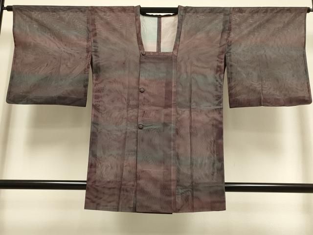 平和屋着物▽道行コート　スリーシーズン　春夏秋　塵除け　二重紗　霞文　正絹　逸品　DABI4172du