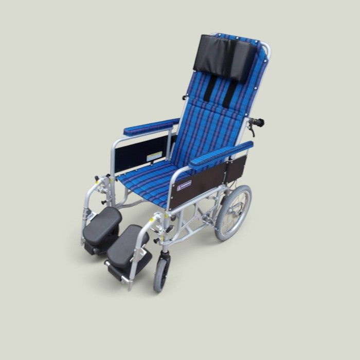 送料無料（一部地域を除く）カワムラサイクル リクライニング車いす(介助用) RR53-N　　ts-26-0824-08