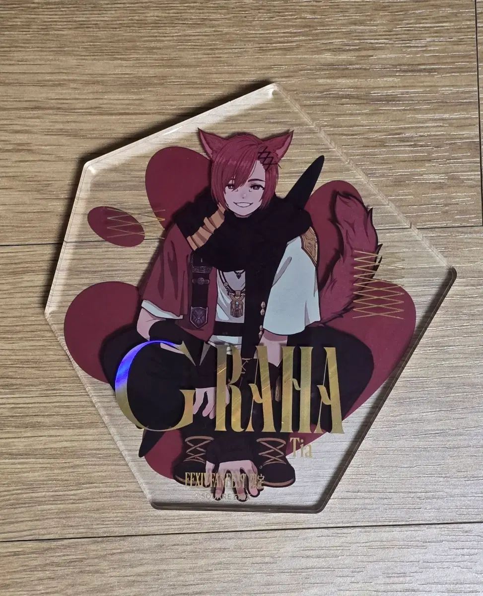 ファイナルファンタジーXIV FF14 中国 ファンフェス アクリルブロック グラハ ティア Tシャツ