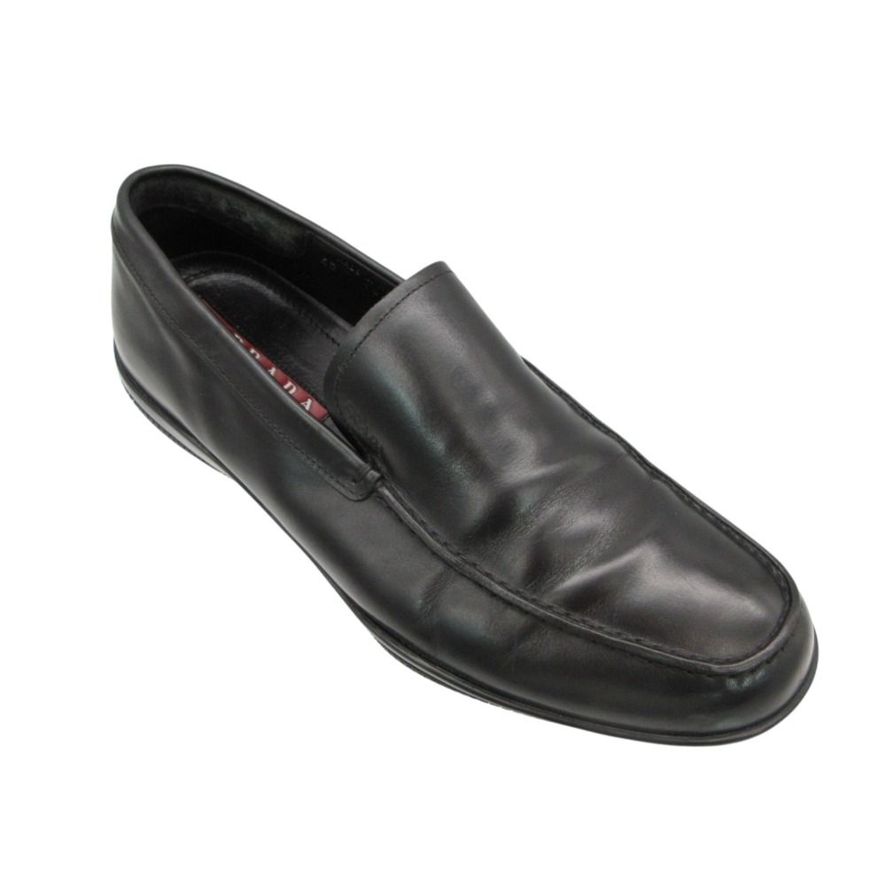 PRADA プラダ ローファー PRADA SPORT 00's Archive ローファー レザー スリッポン シューズ 革靴 イタリア製 ブラック 5 24cm レディース 【中古】