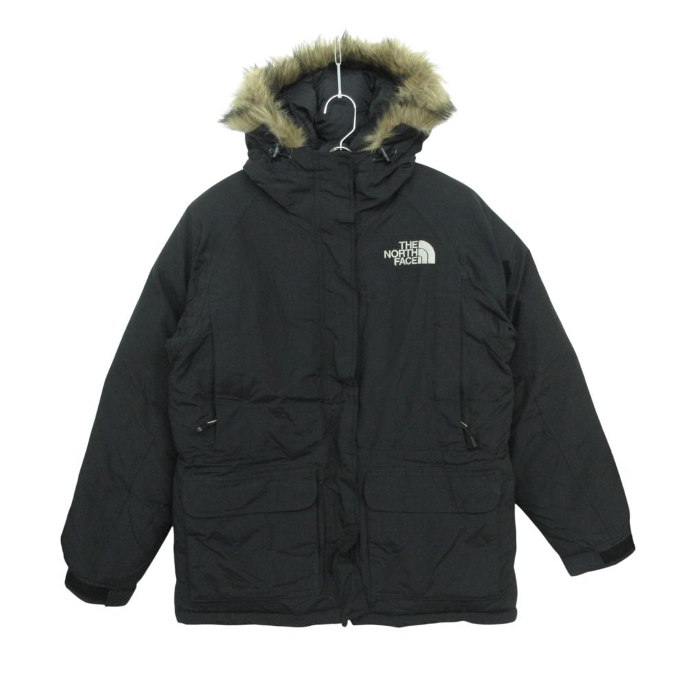 THE NORTH FACE ザ・ノースフェイス ダウンジャケット コート ファー フーデット アウター ジップアップ ブラック S【S】 レディース 【中古】 6,300円