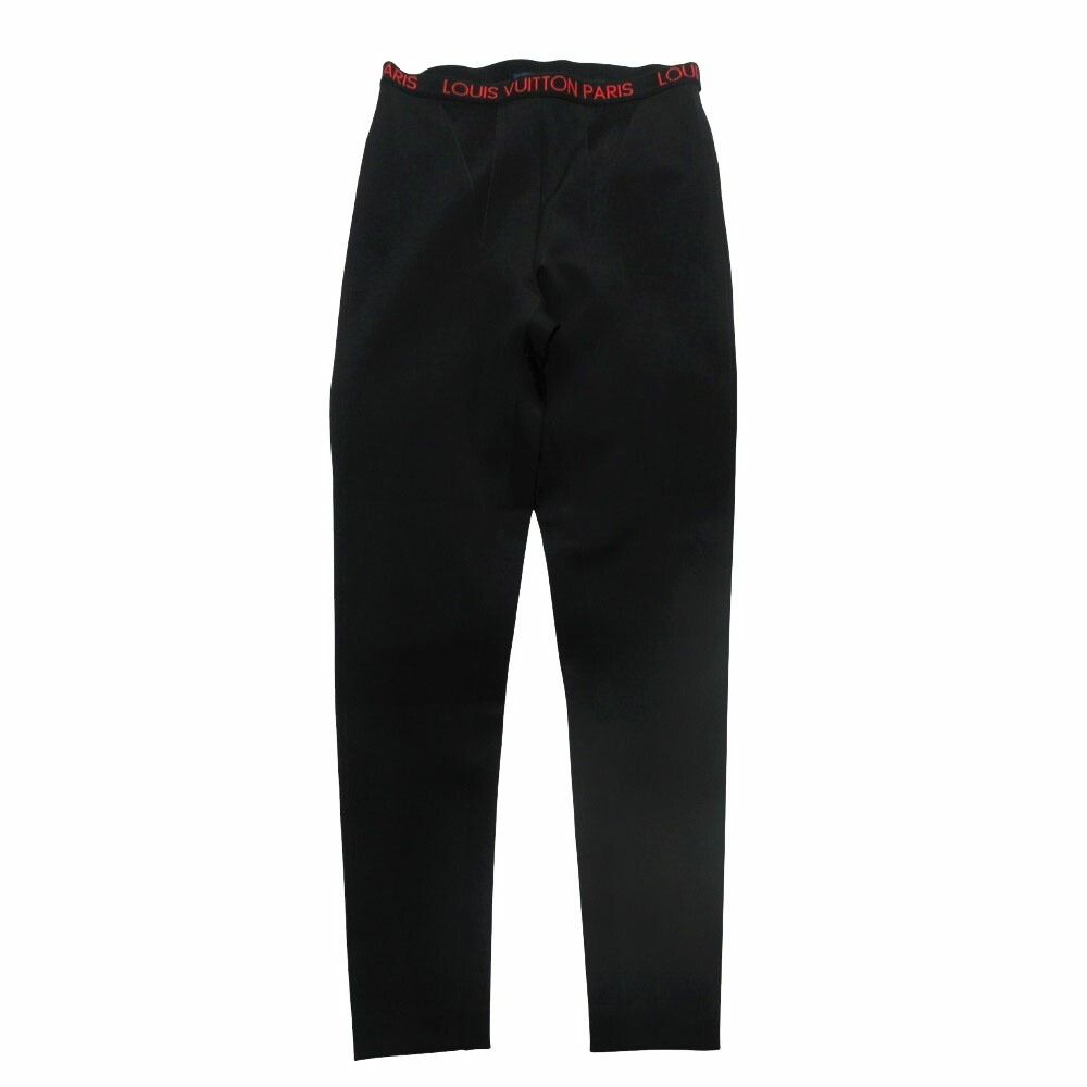 LOUIS VUITTON ルイ・ヴィトン パンツ ロゴ レギンス ストレッチ ジャージ トレーニング ウェア FMPA06NHZ ブラック 34【XS】 レディース 【中古】