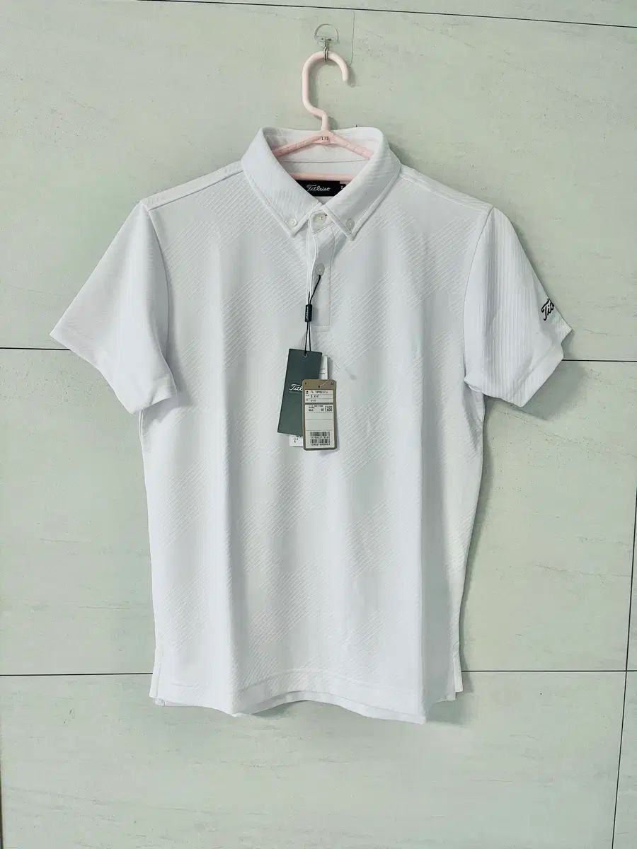 Titleist(タイトリスト) メンズ ジャガード ボタン 半袖 Tシャツ