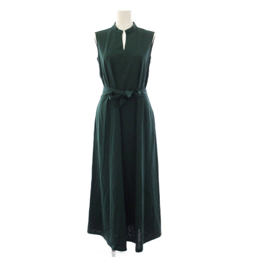 セオリーリュクス theory luxe 23AW ROMA KARINA ワンピース ロング ノースリーブ 38 緑 03-3305008 /BM