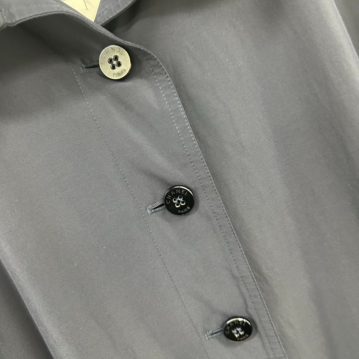 正規品) CHANEL シャネル ネイビー トレンチ コート