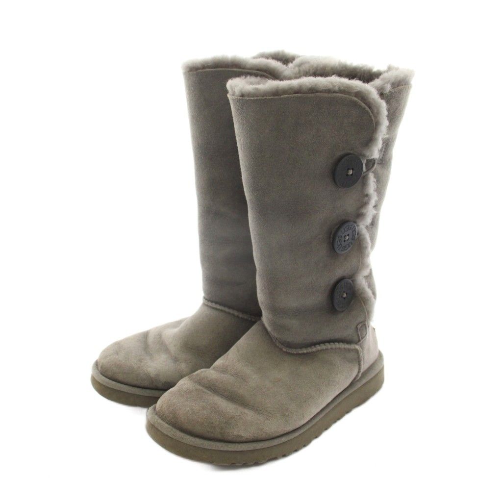 UGG Australia UGG Australia Bailey Button Triplet Mouton Boots US7 Grey 1873 /YM