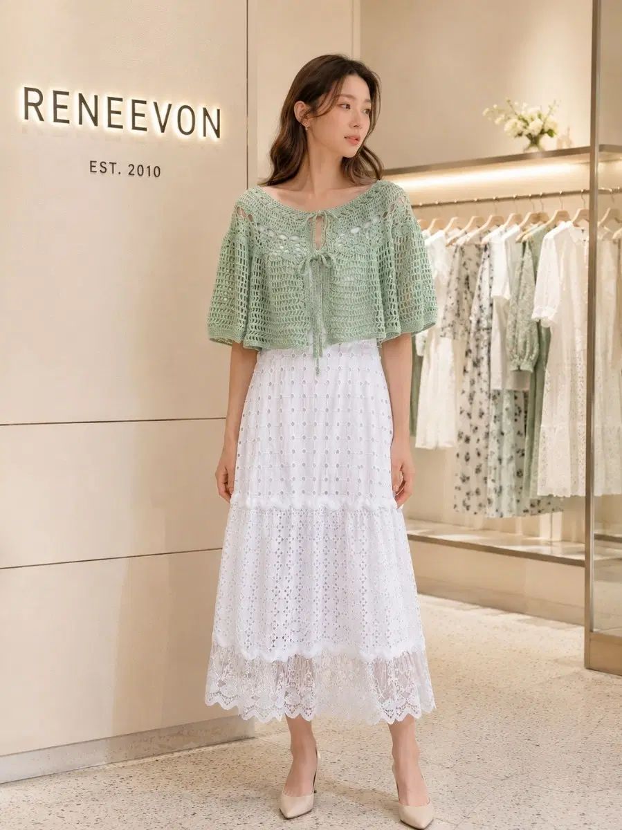 RENEEVON レニボン クロシェ バルーン カーディガン