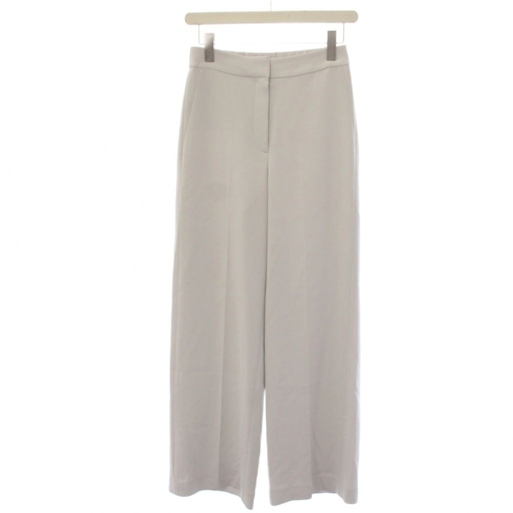 セオリーリュクス theory luxe 26SS LUVE IDAVA PANT スラックスパンツ ワイドパンツ ジップフライ 34 グレー 03-6106406 /BM