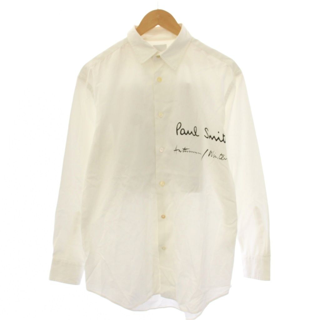 ポールスミス PAUL SMITH カプセルコレクション ワイシャツ 長袖 ロゴ M 白 /BM 11,925円