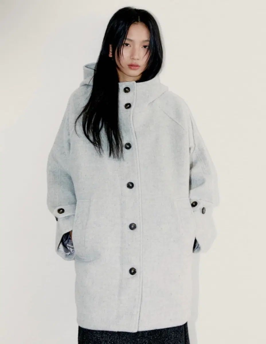 オフィッシュ リー ハーフ ウール ハーフ コート RICH WOOL HALF COAT GRAY