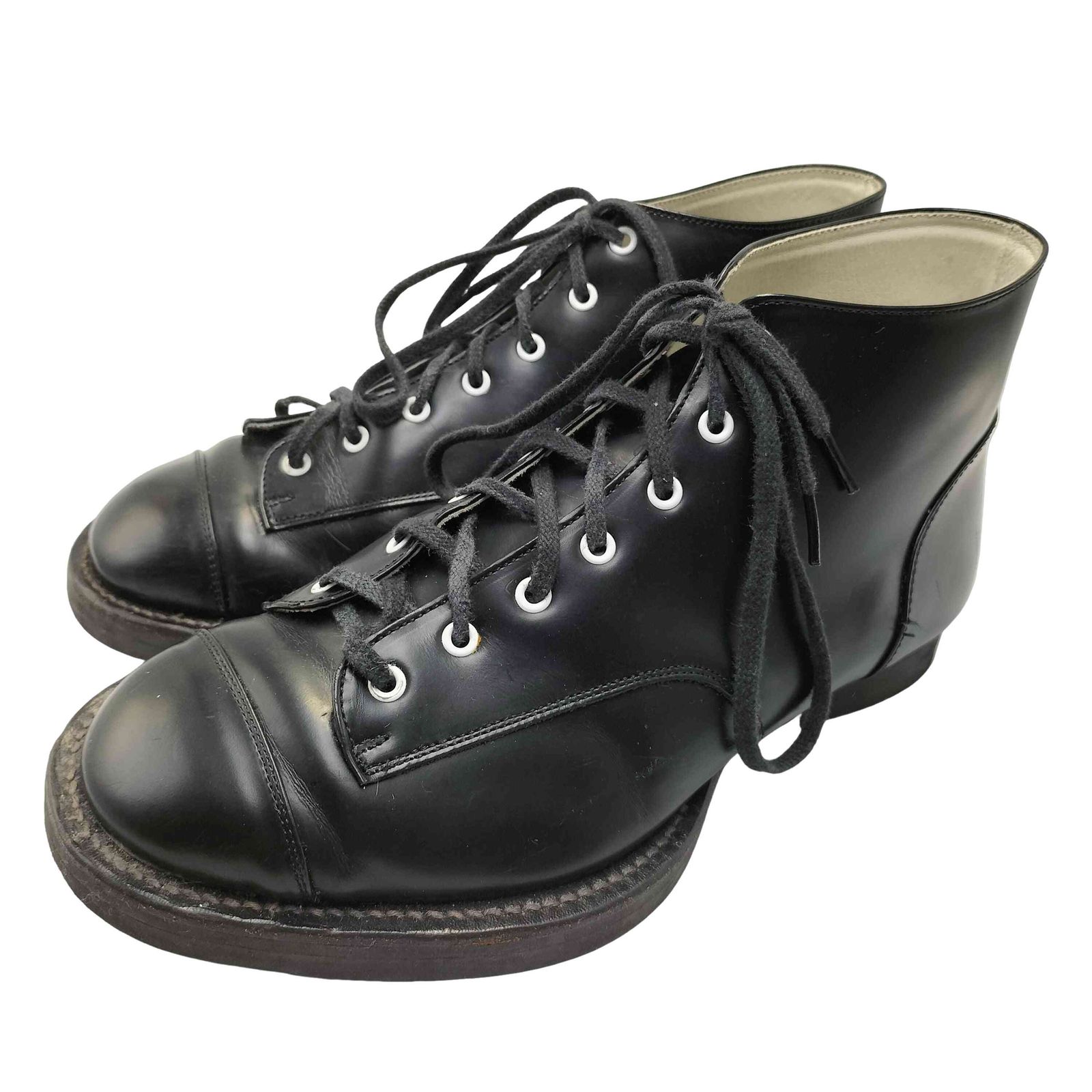 ネメス NEMETH Toe-stitch leather shoes ヒラメ カモノハシ レザー ブーツ メンズ JPN：27