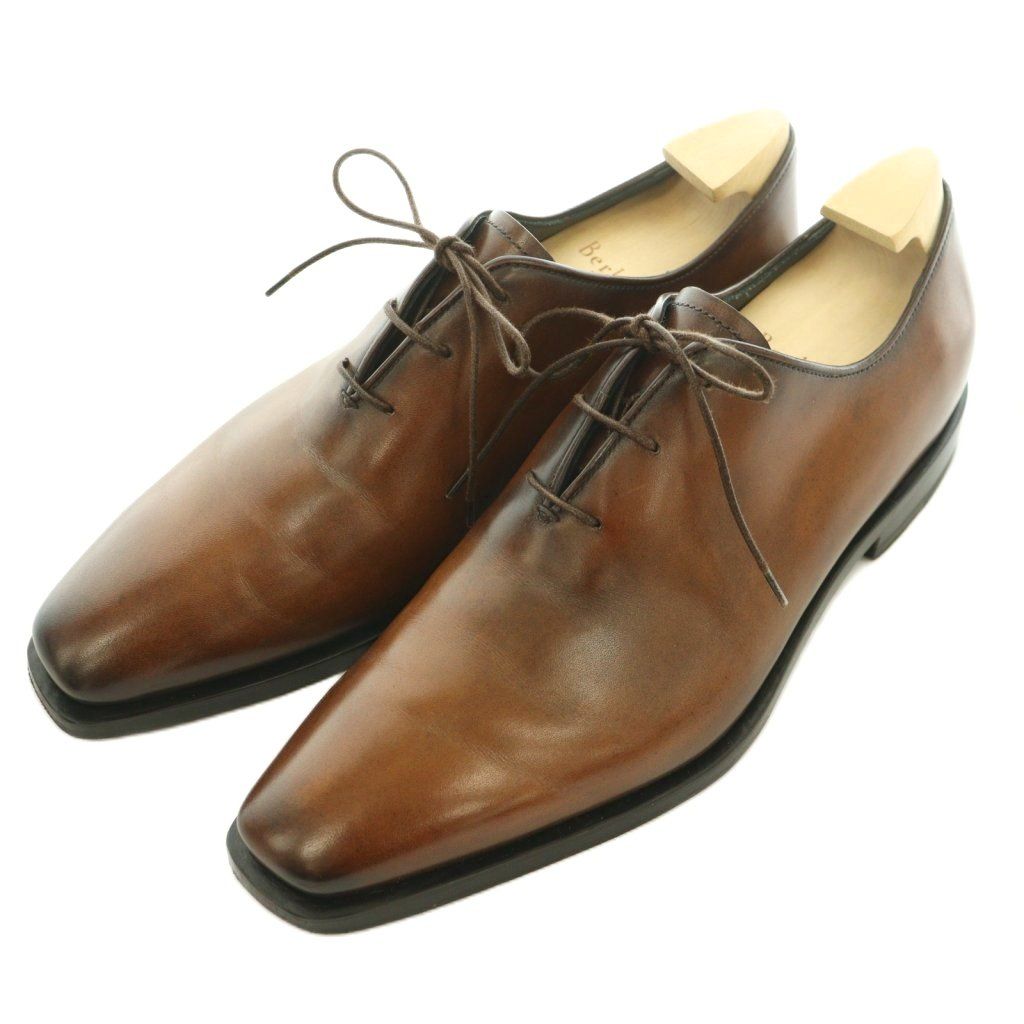 ベルルッティ Berluti アレッサンドロ デムジュール オックスフォード パティーヌレザー 革靴 ビジネスシューズ ローヒール 5.5 茶 ブラウン /BB ■AD