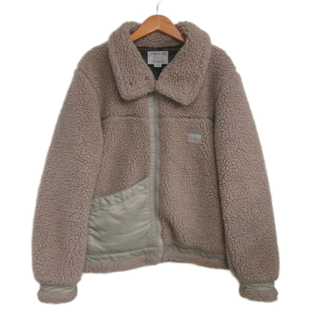 ネイバーフッド NEIGHBORHOOD 17AW BOA FLEECE B-3 TYPE JACKET ボアジャケット M ベージュ B-3B/E-JKT 172TSNH-JKM06