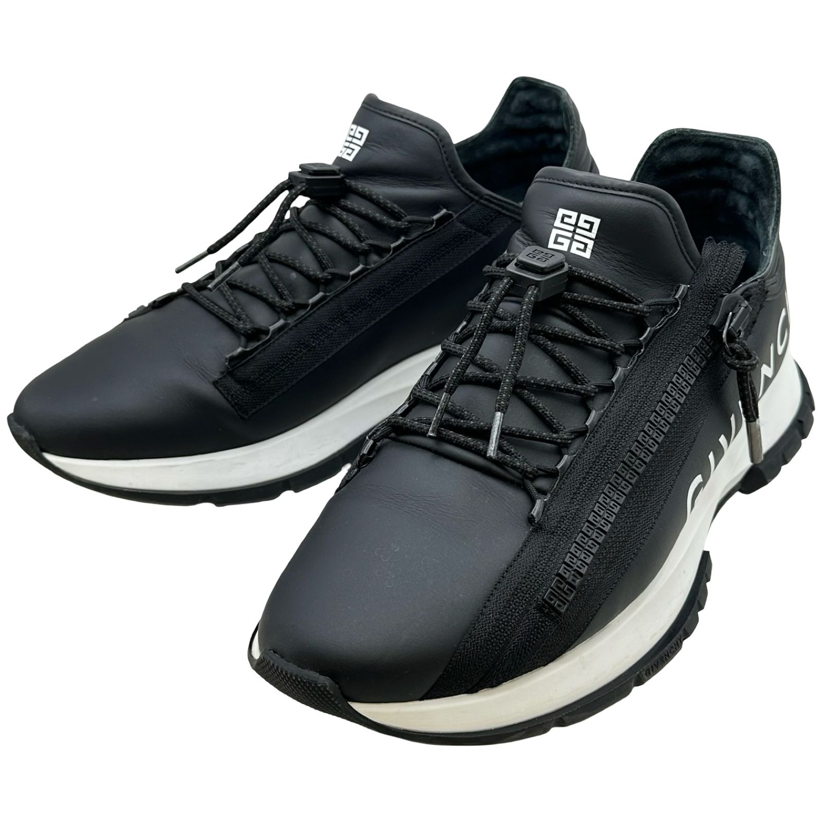 ジバンシィ GIVENCHY スペクターランナーローカットスニーカー　 ブラック レザー メンズ スニーカー
