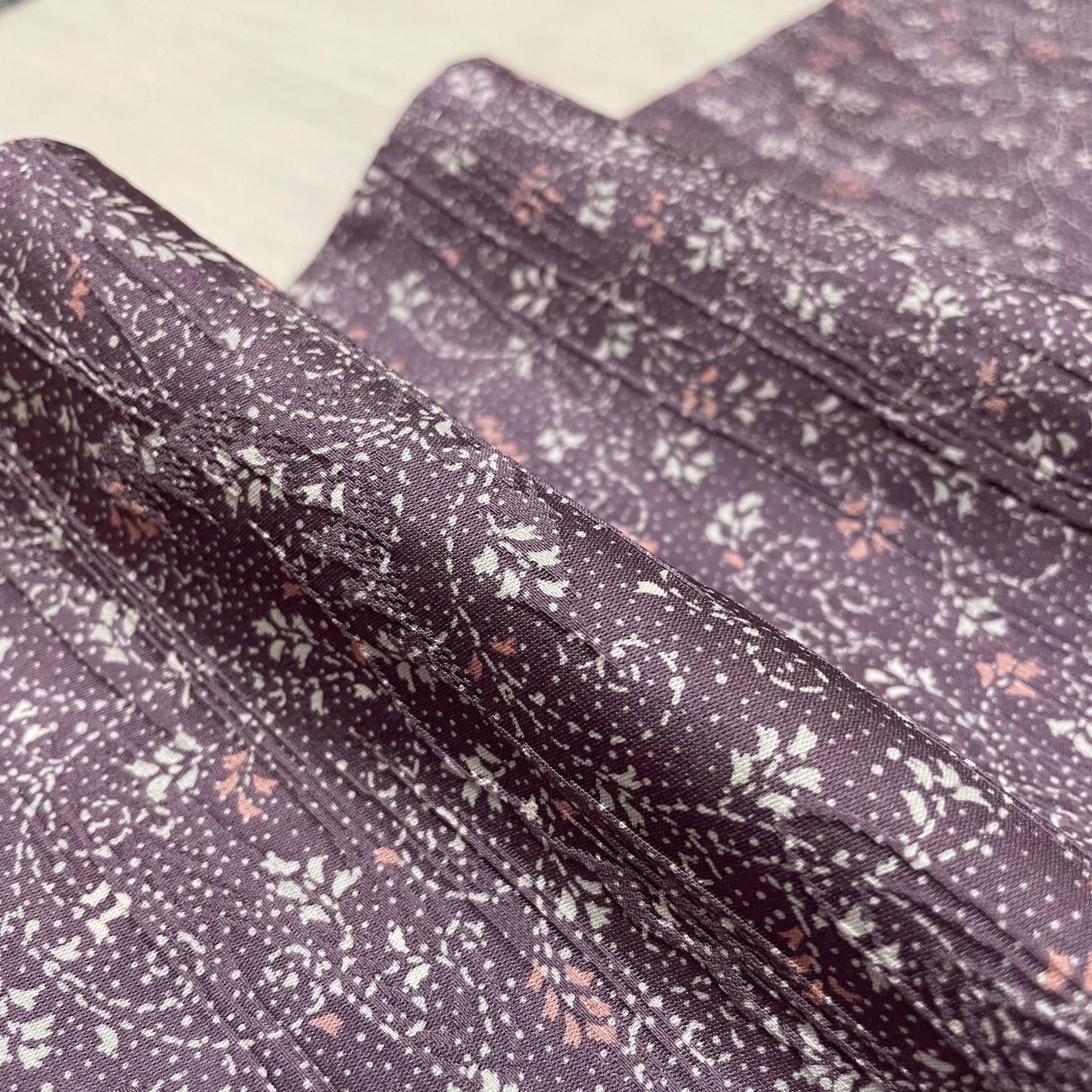 小紋 細かな花模様 着物 正絹 X-7542 6,640円