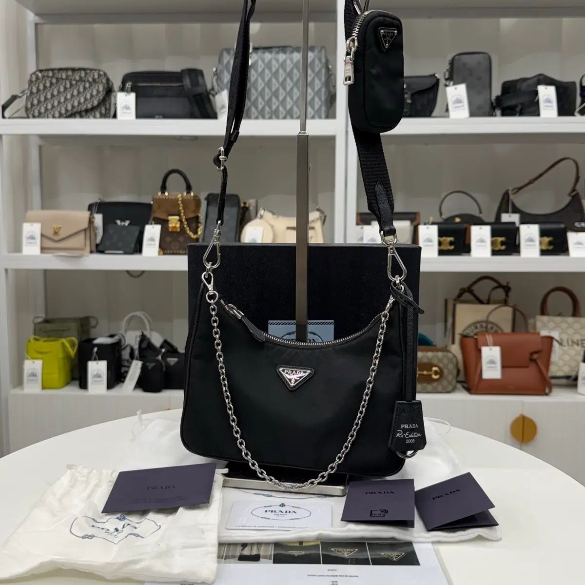 OS プラダ 2005 リナイロン マルチ テスート HOBO BAG