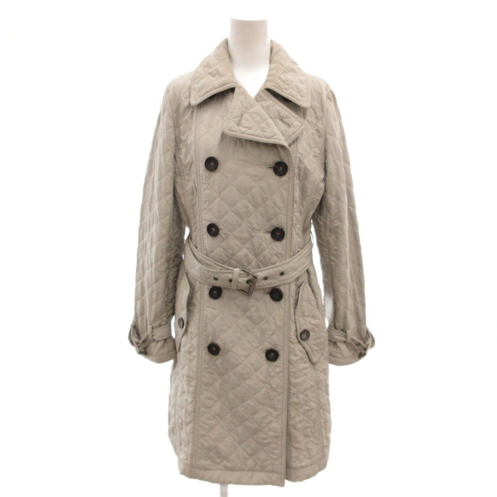 マックスマーラ ウィークエンドライン MAX MARA WEEKEND LINE キルティングトレンチコート ロング 36 グレージュ ダブルブレスト 54860289 /TQ ■GY80 10,703円