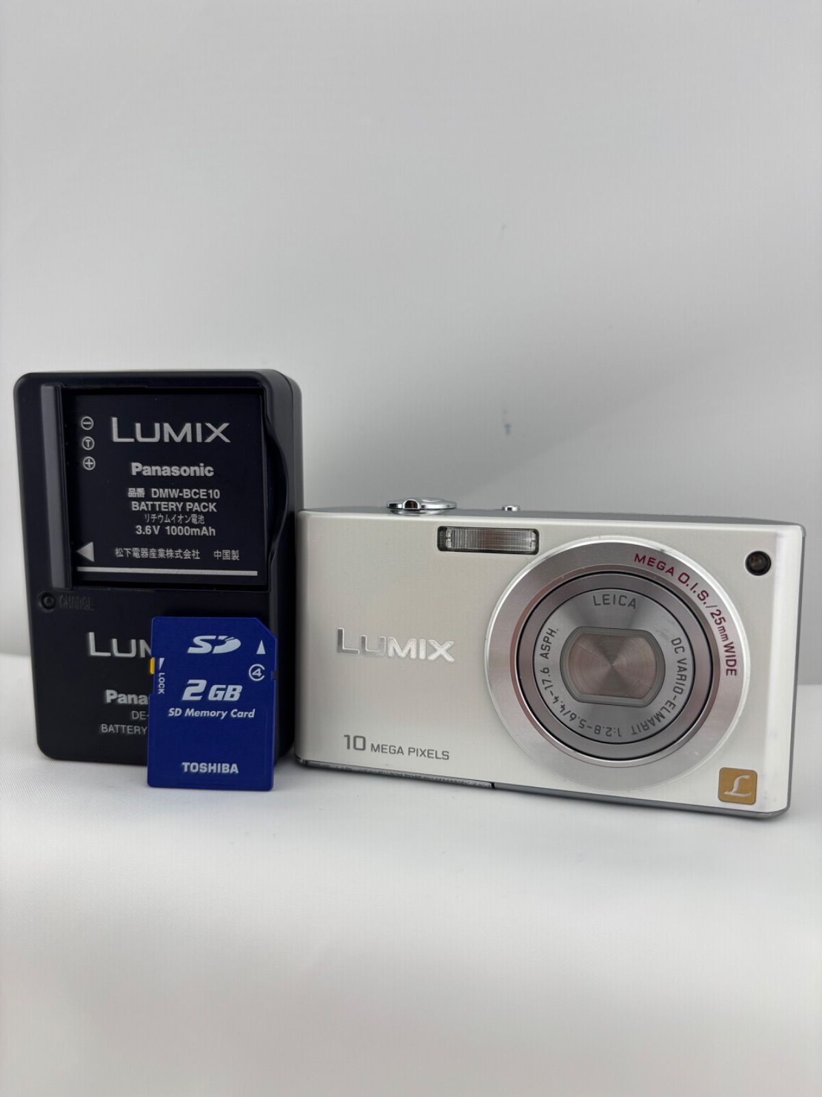 2312 [Good Condition, Operation Confirmed] Panasonic LUMIX DMC-FX35 White Panasonic Lumix