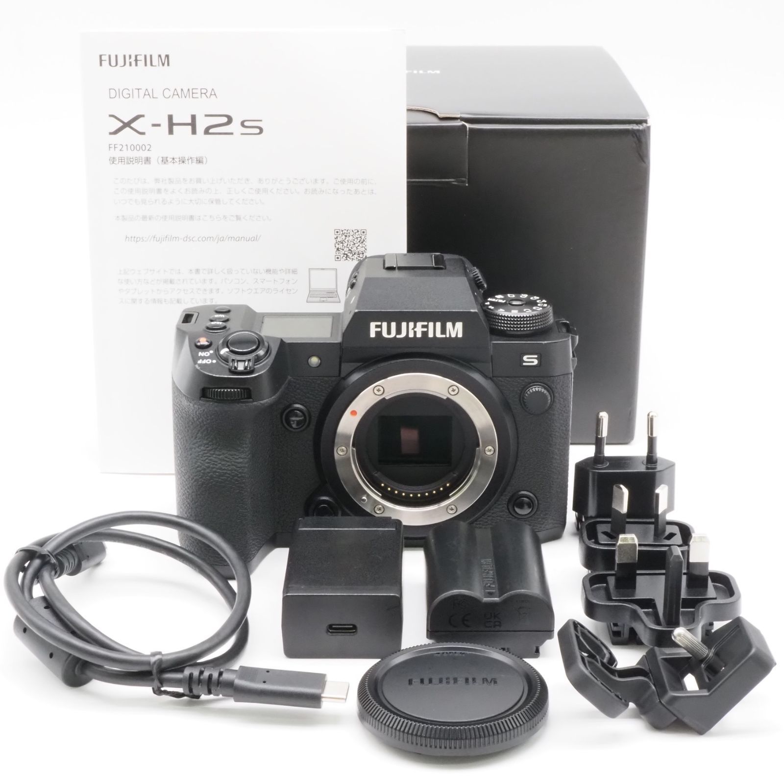 シャッター回数7,757回！★美品★FUJIFILM X-H2S デジカメ 動作確認済み 富士フイルム ミラーレス一眼 #A02002