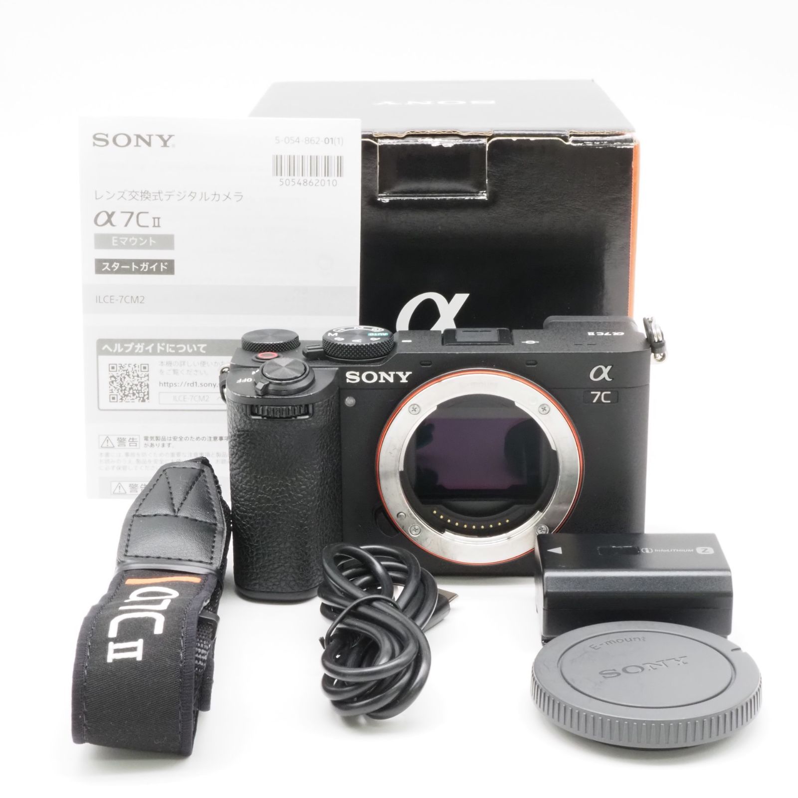 シャッター回数13,407回！SONY α7C II ボディ ILCE-7CM2 B ブラック デジカメ 動作確認済み ソニー ミラーレス一眼 #A02001 106,250円