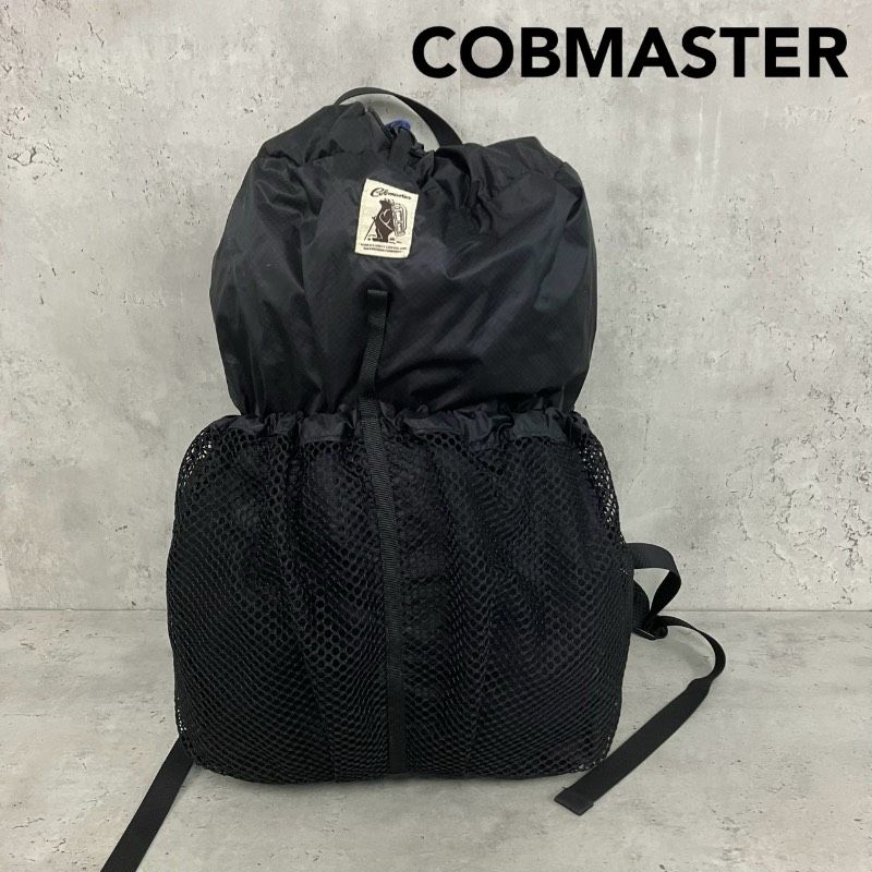 COBMASTER コブマスター HUMMING PACK ハミングパック リュック バックパック デイパック ナイロン コーデュラ CORDURA メッシュ 巾着 軽量 ブラック 黒 メンズ レディース ユニセックス カバン ★ ■■