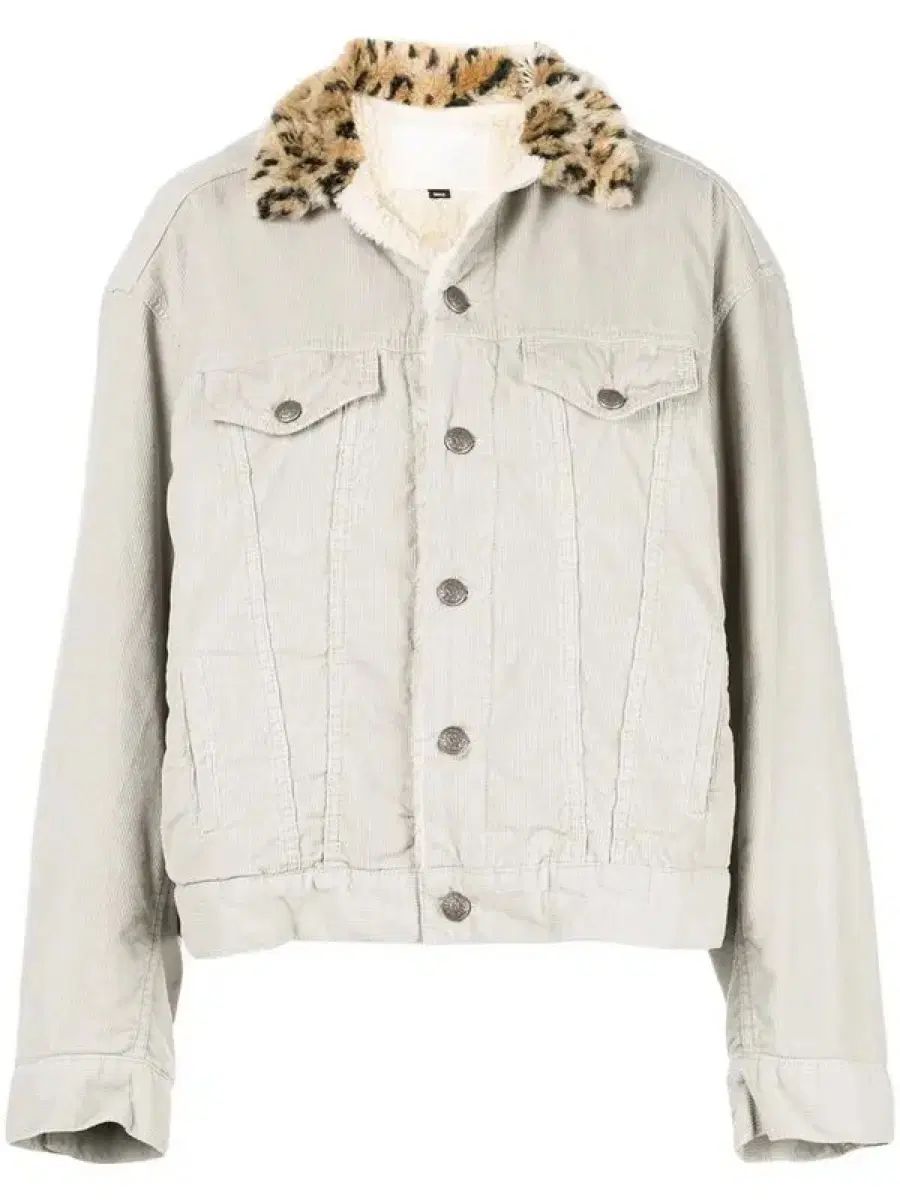 R13 リー オーバーサイズ Shearling コーデュロイ トラッカー ジャケット