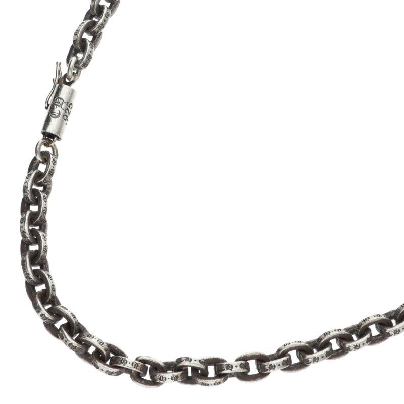 クロムハーツ PAPER CHAIN 24/ペーパーチェーン24inch シルバーネックレス メンズ 24inch