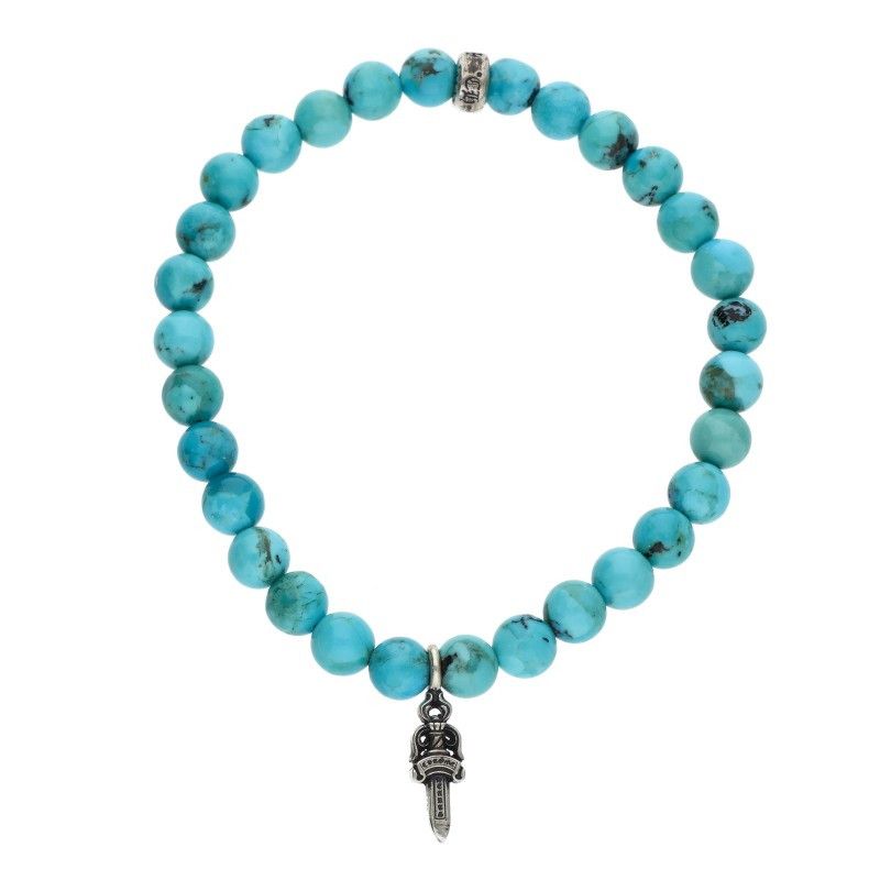クロムハーツ 6mm BEAD/6mmビーズブレス スタックダガー6mmビーズブレスレット メンズ