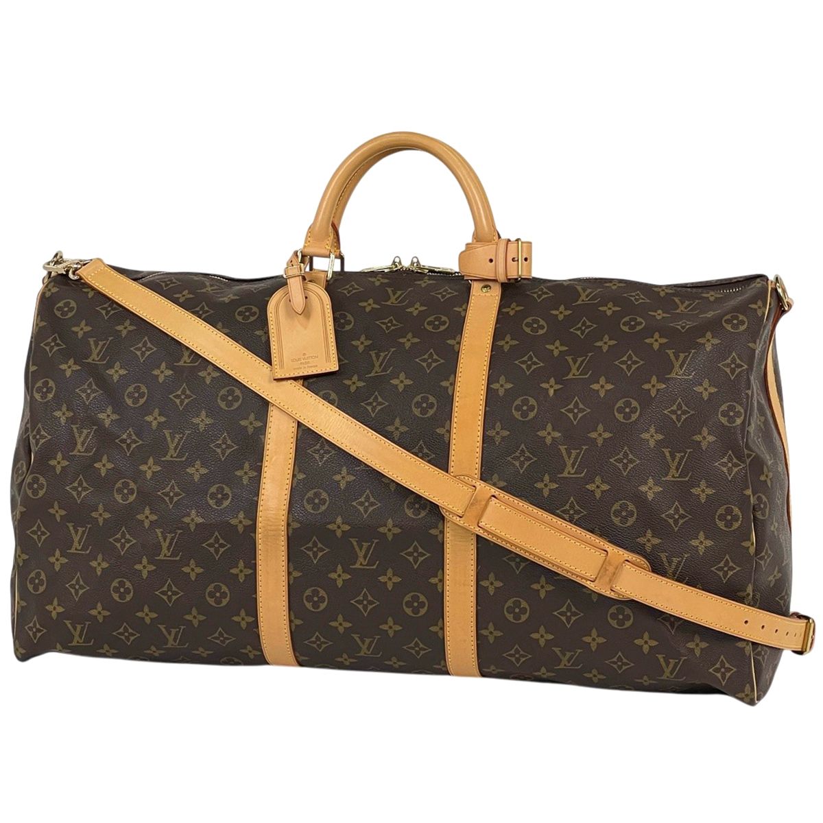 ルイ・ヴィトン Louis Vuitton キーポル バンドリエール60 ボストンバッグ モノグラム ブラウン M41412 レディース 【中古】
