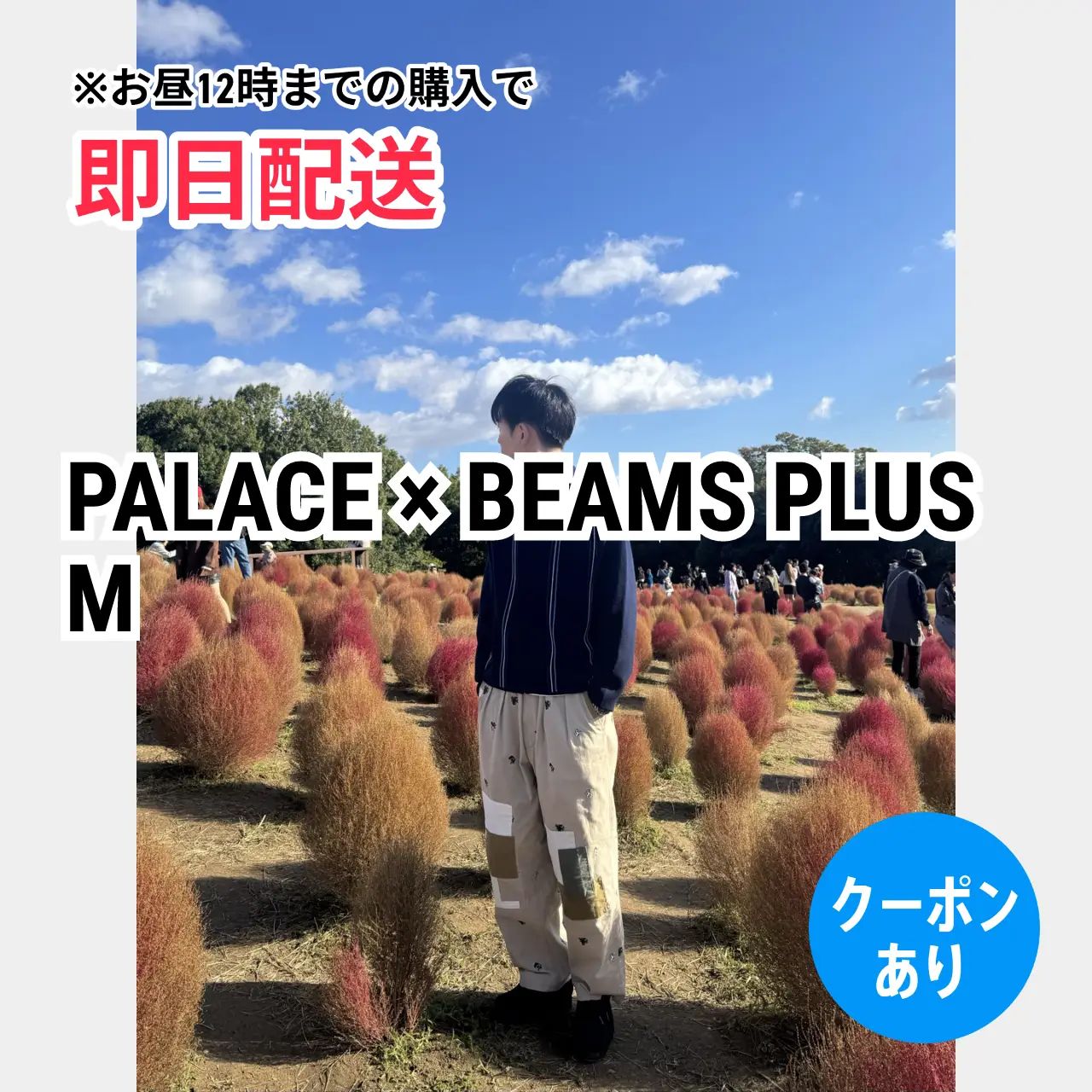 PALACE × BEAMS PLUS パンツ M ベージュ メンズ